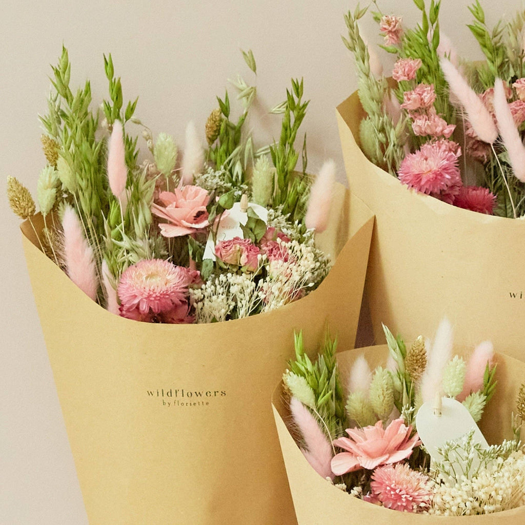 Dried Flowers - Field bouquet - Pink Elegance
