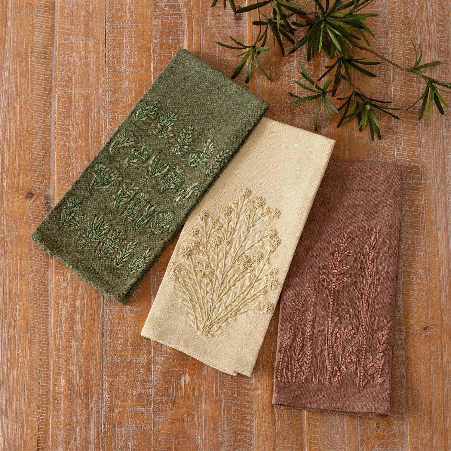 Tea Towels - Wildflower Stonewashed (Set Of 3)
