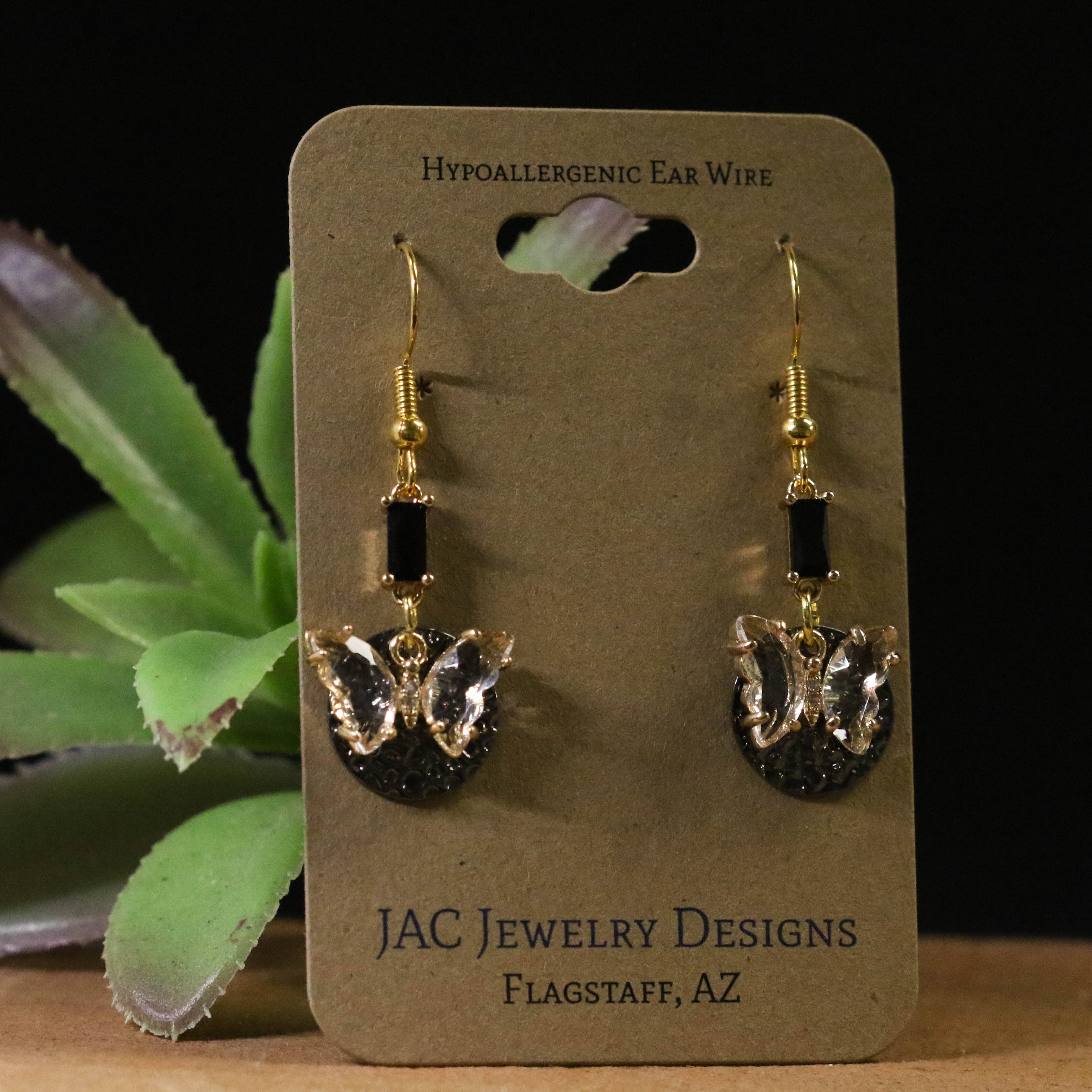 Dark Butterfly Earrings