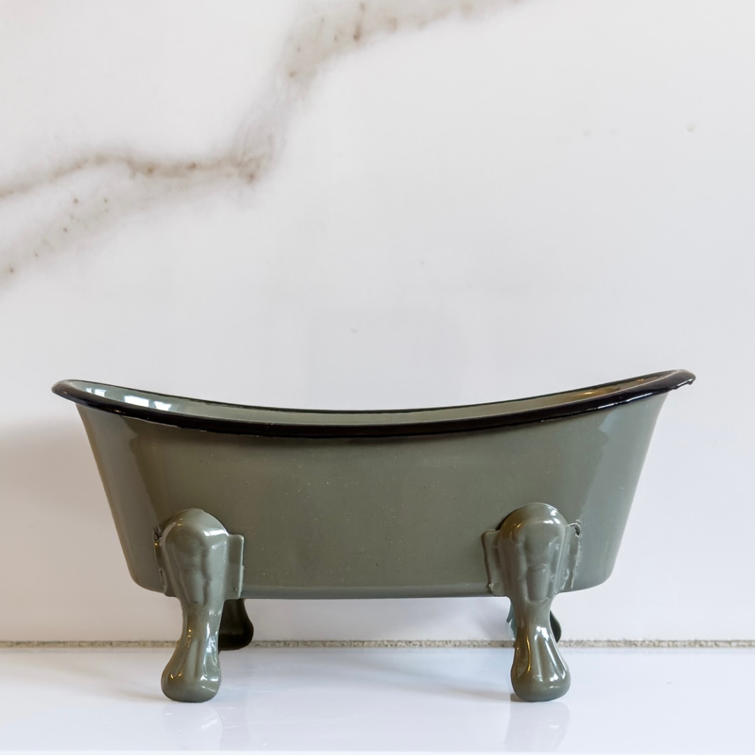 Antique Bathtub Soap Dish 12-Pack, White or Multi-Colored