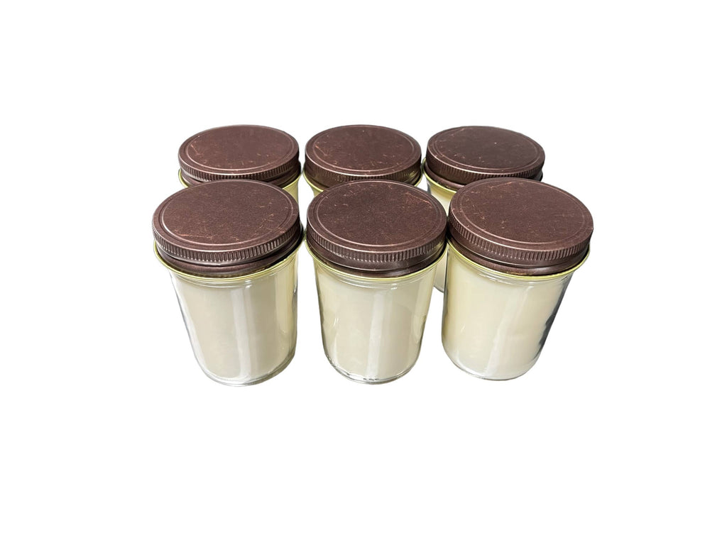 8oz Mason Jar Soy Candles - Rustic  Lid