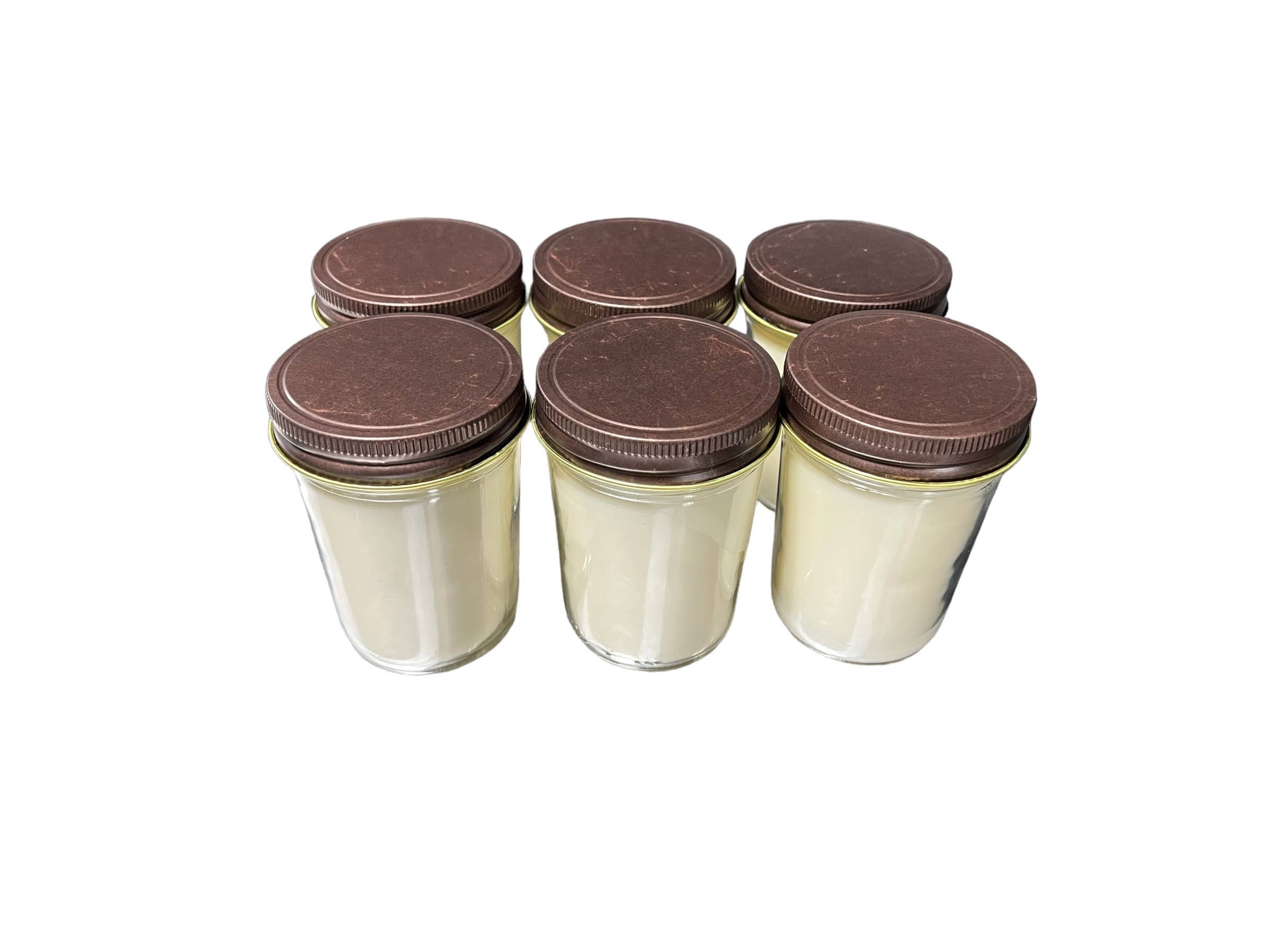 8oz Mason Jar Soy Candles - Rustic  Lid