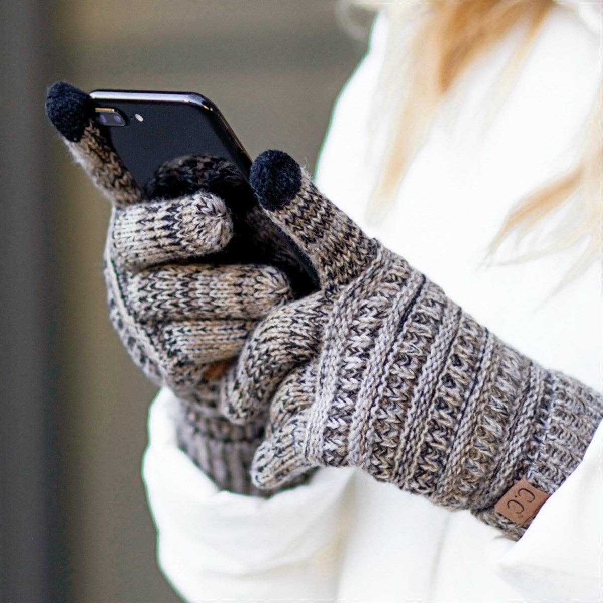 CC Multi Color Touchscreen Gloves 4-Tone for Women ( G-816 )