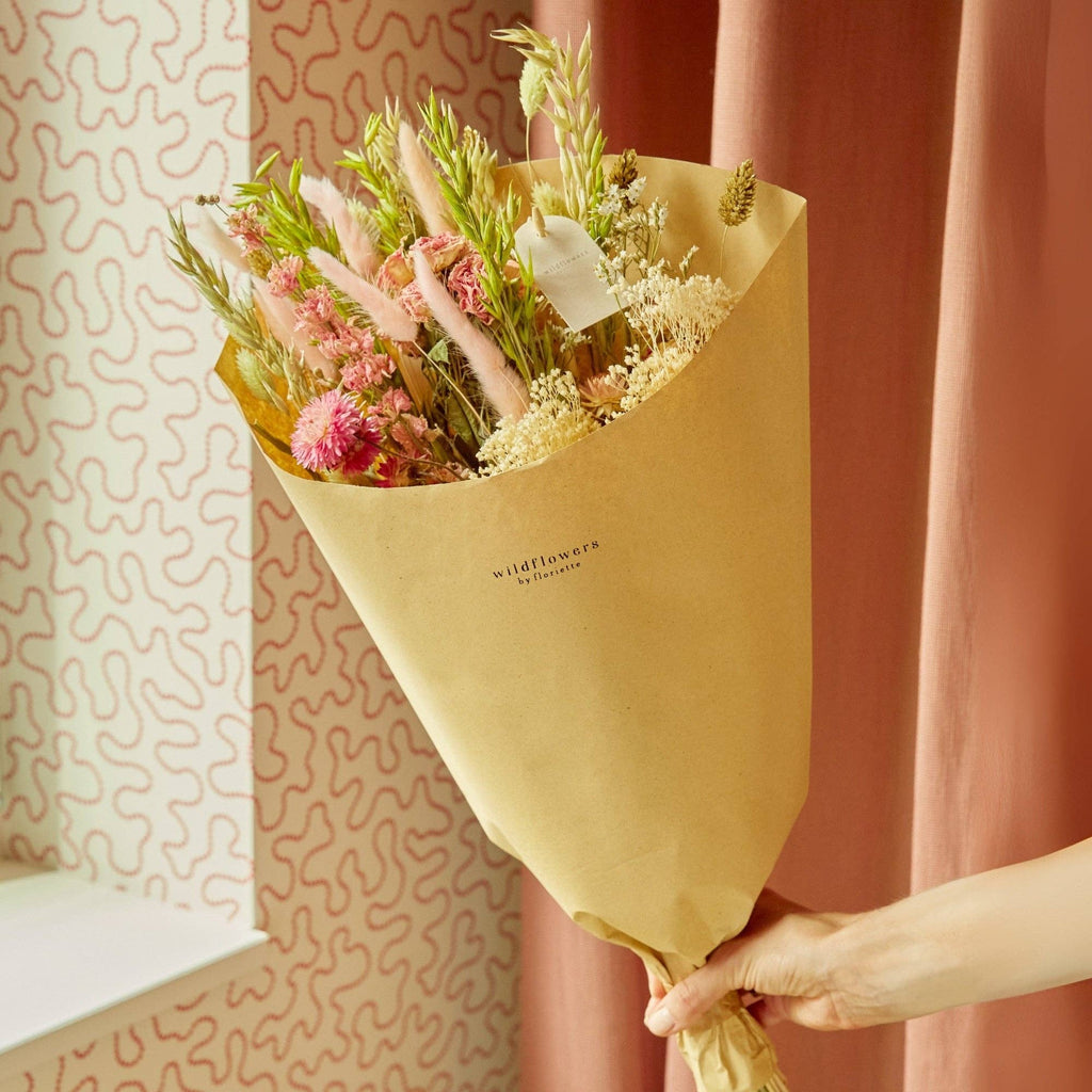 Dried Flowers - Field bouquet - Pink Elegance