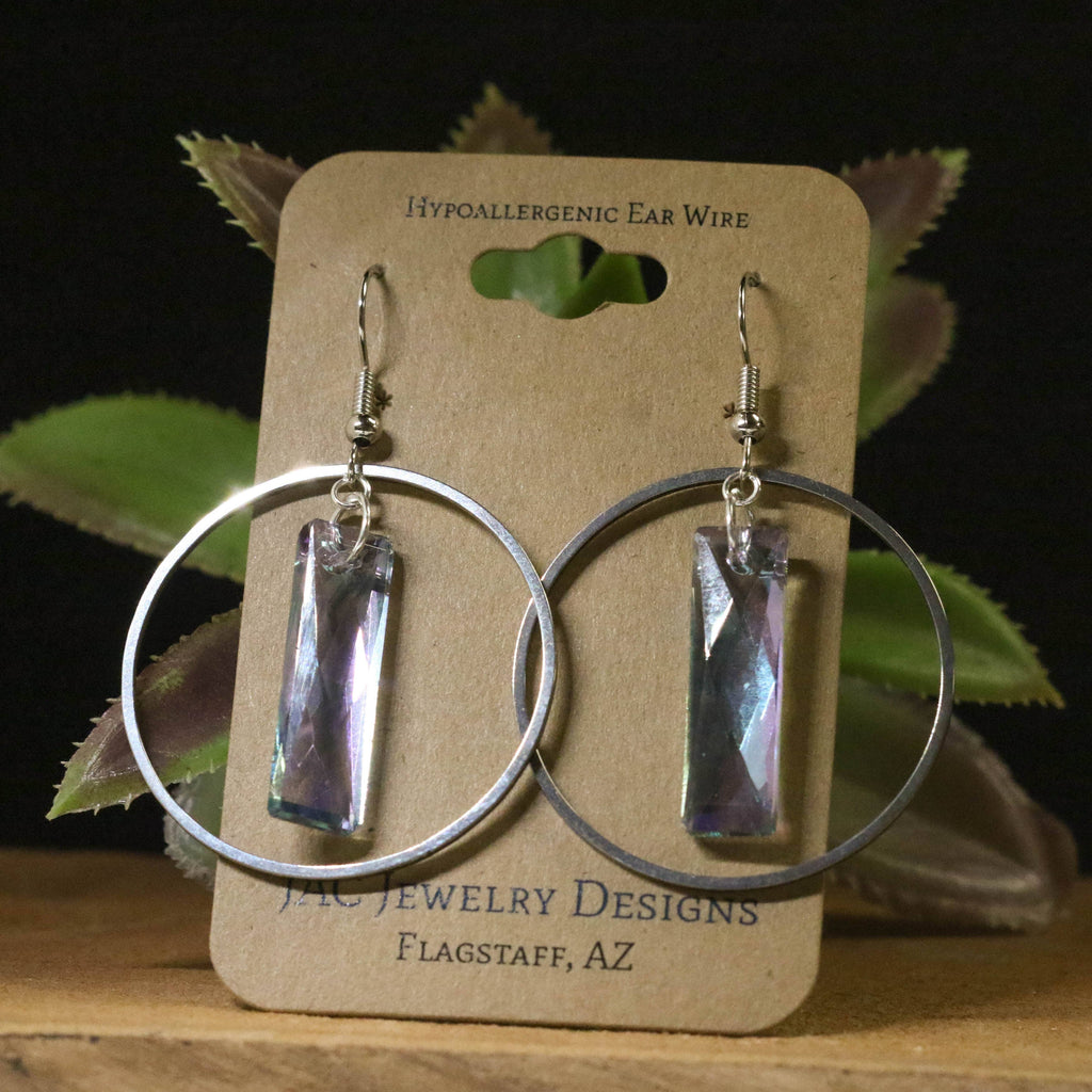 Bejeweled Hoop Earrings